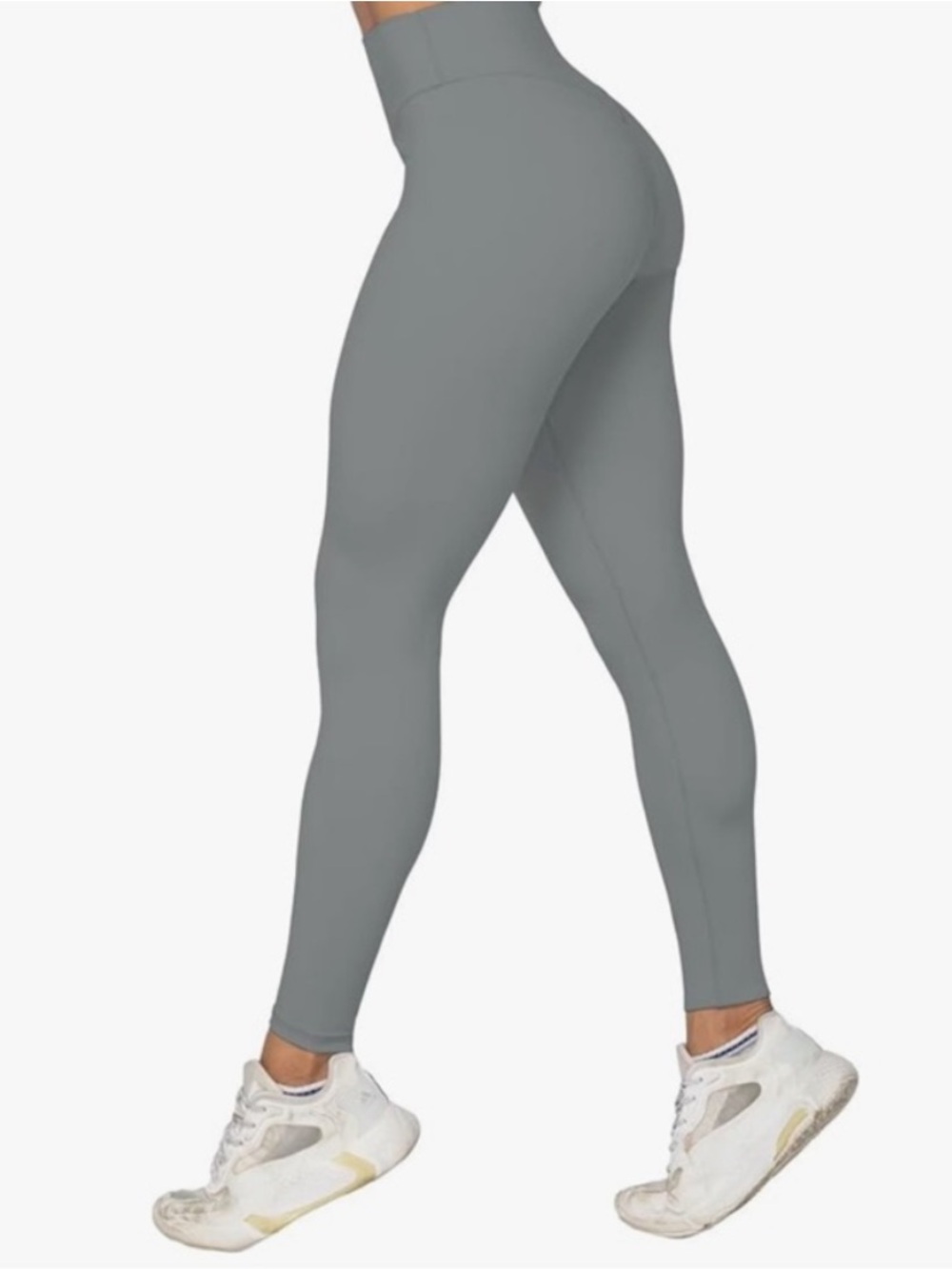 Sunzel Sunzfly Lycra Sculpting High-Waist Poppyseed Blue Grey Leggings Gym
